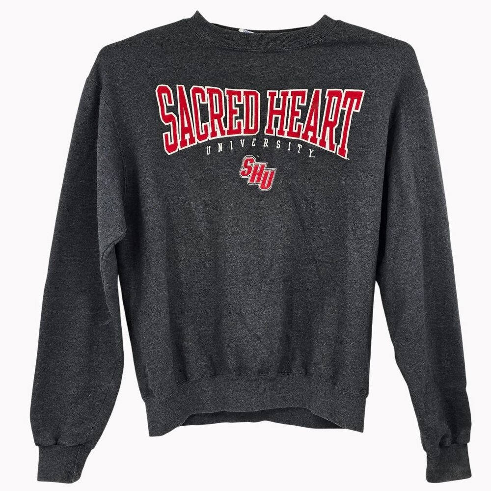 Champion Sacred Heart University SHU Medium Gray Crewneck Embroidered